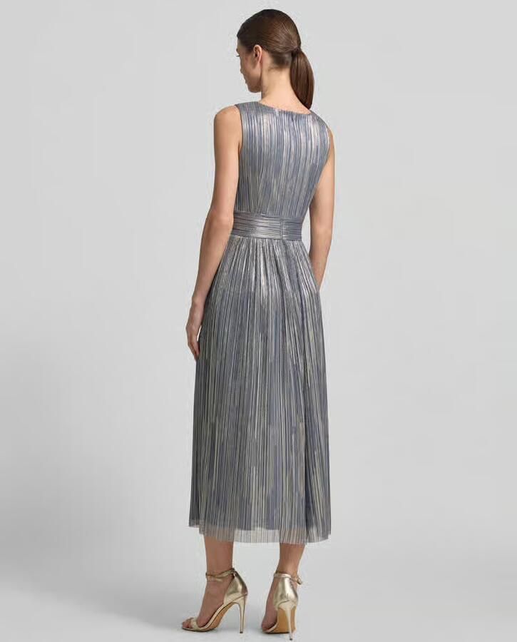 SWING regular fit midi-jurk in plooien-look - Foto 2
