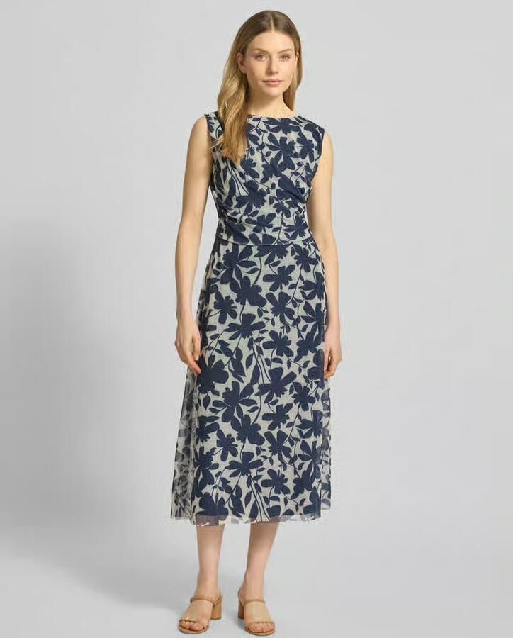 SWING regular fit midi-jurk met all-over bloemenmotief - Foto 2