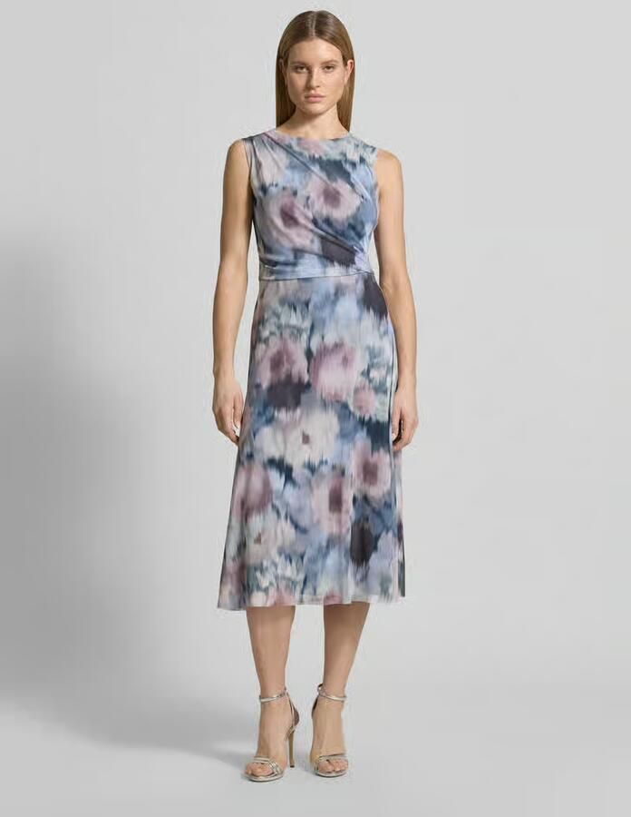 SWING regular fit midi-jurk met plooitjes - Foto 3