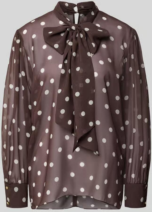 SWING Relaxed fit blouse in semitransparant design