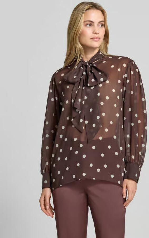 SWING Relaxed fit blouse in semitransparant design - Foto 3