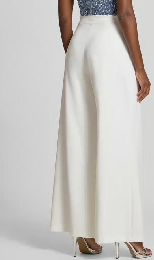 SWING Wide fit stoffen broek met haakjessluiting en ritssluiting - Foto 5