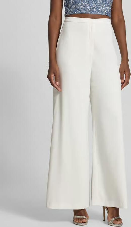 SWING Wide fit stoffen broek met haakjessluiting en ritssluiting - Foto 6