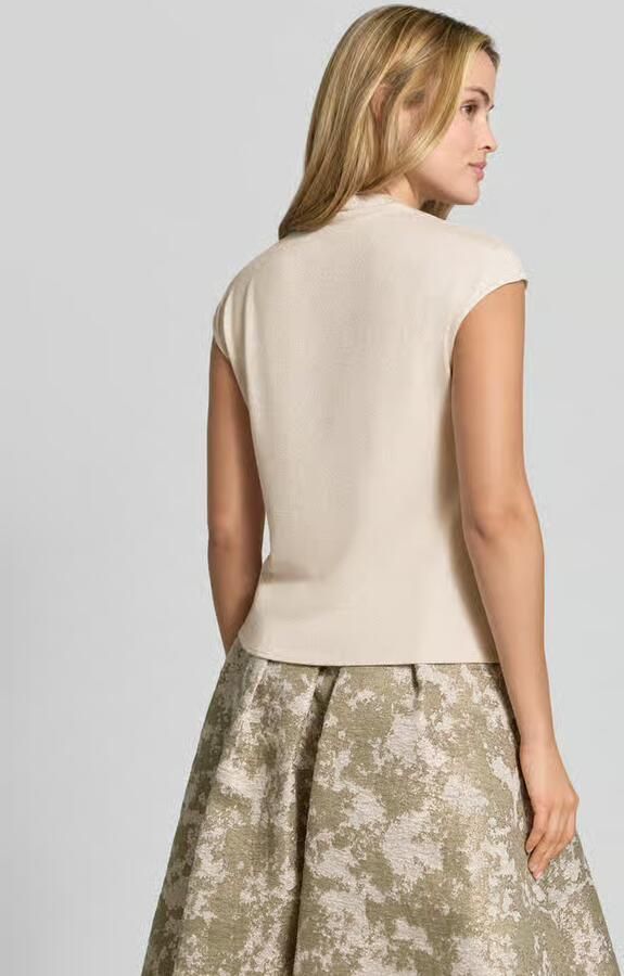 SWING slim fit blouse van viscosemix in tricotlook - Foto 3