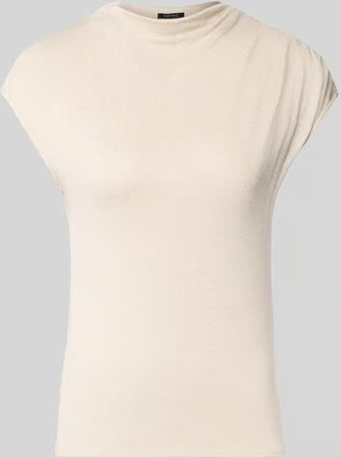 SWING slim fit blouse van viscosemix in tricotlook - Foto 2