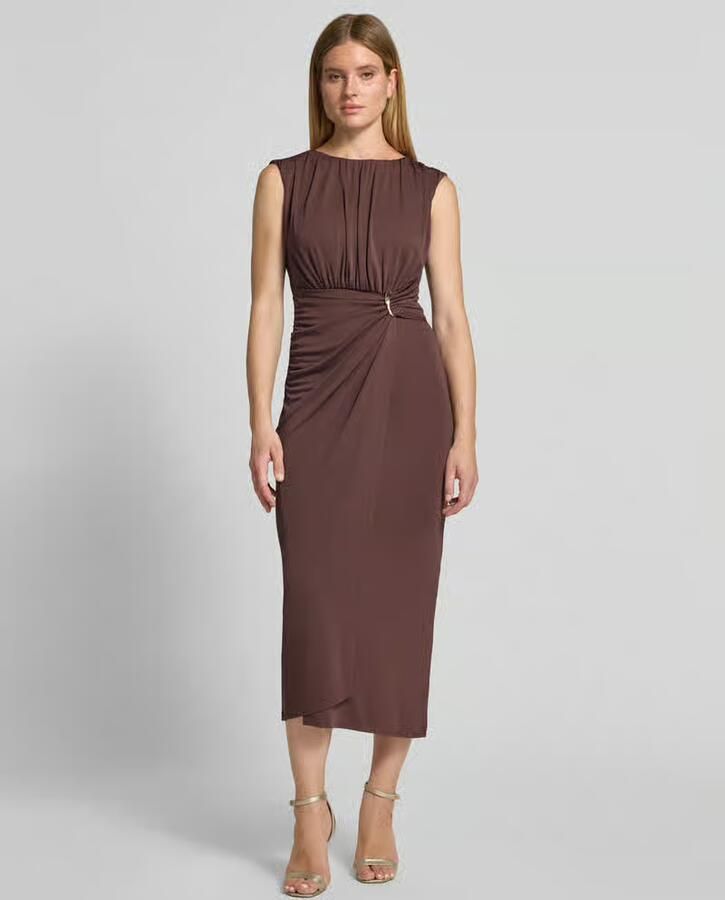 SWING Slim Fit maxi-jurk met rimpels - Foto 2