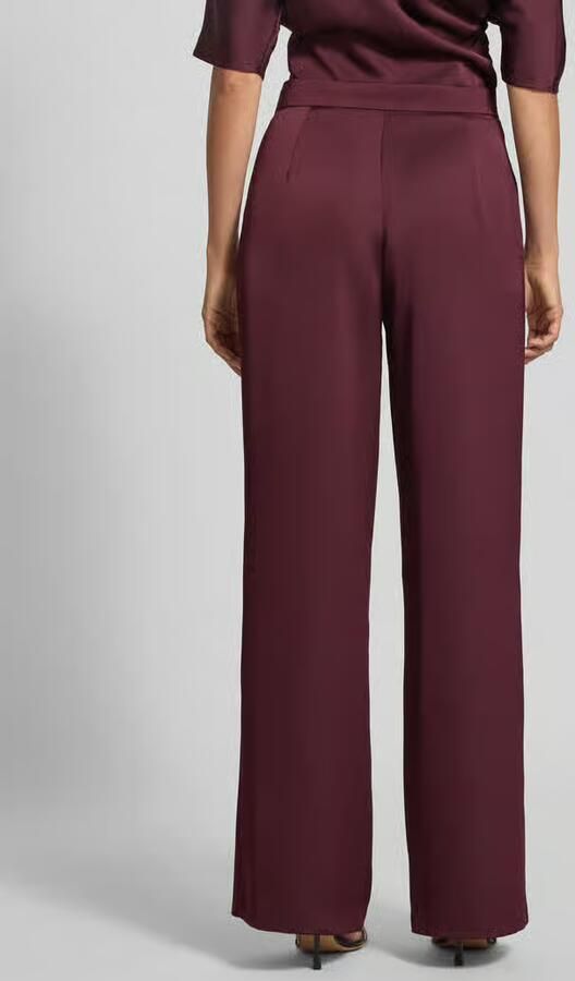 SWING Stoffen broek met knoop- en ritssluiting