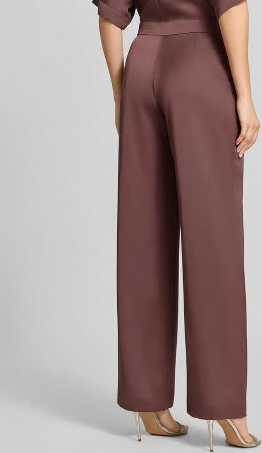 SWING straight fit broek van satijn - Foto 3