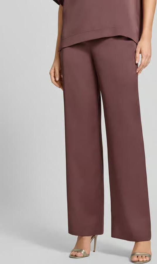 SWING straight fit broek van satijn - Foto 2