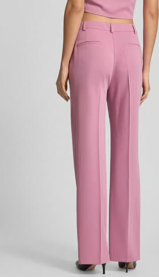 Swing Straight leg stoffen broek met persplooien - Foto 3