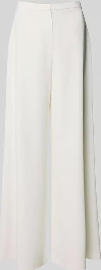 SWING Wide fit stoffen broek met haakjessluiting en ritssluiting