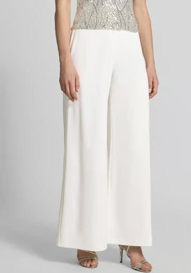 SWING Wide fit stoffen broek met haakjessluiting en ritssluiting - Foto 3
