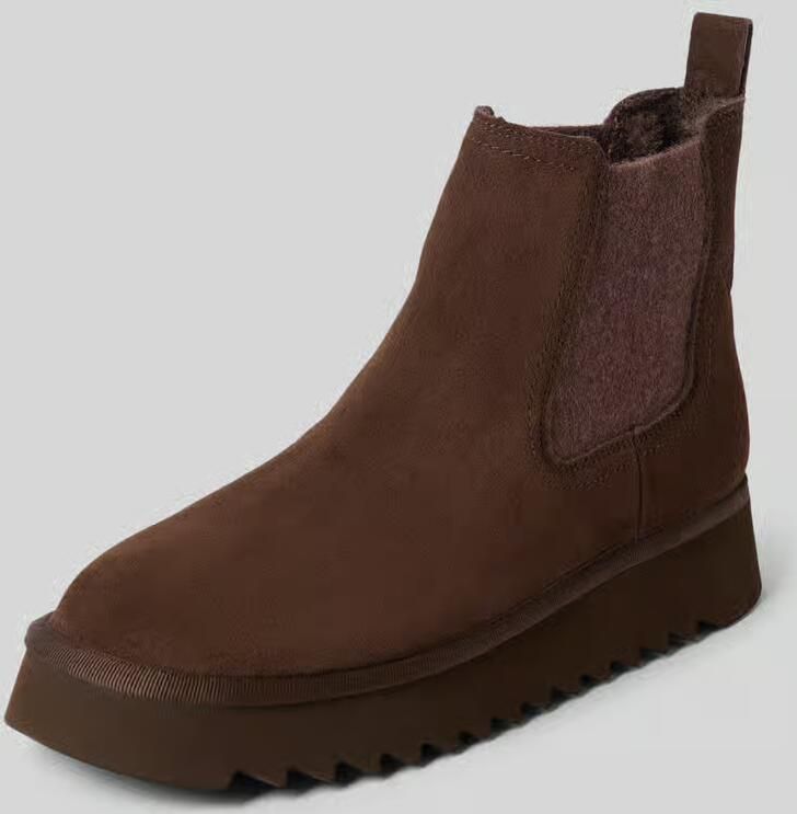 Tamaris Boots van runder nappa met profielzool