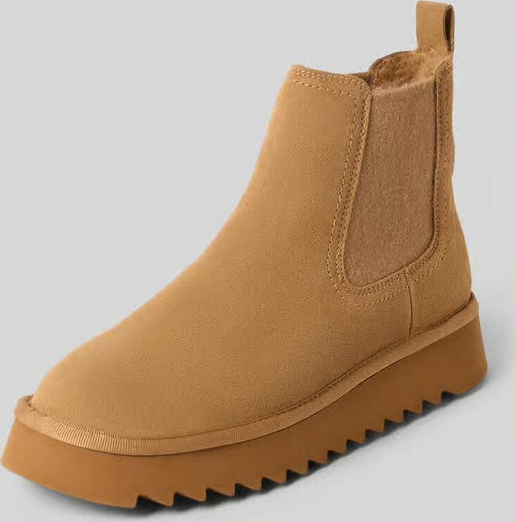 Tamaris Boots van runder nappa met profielzool