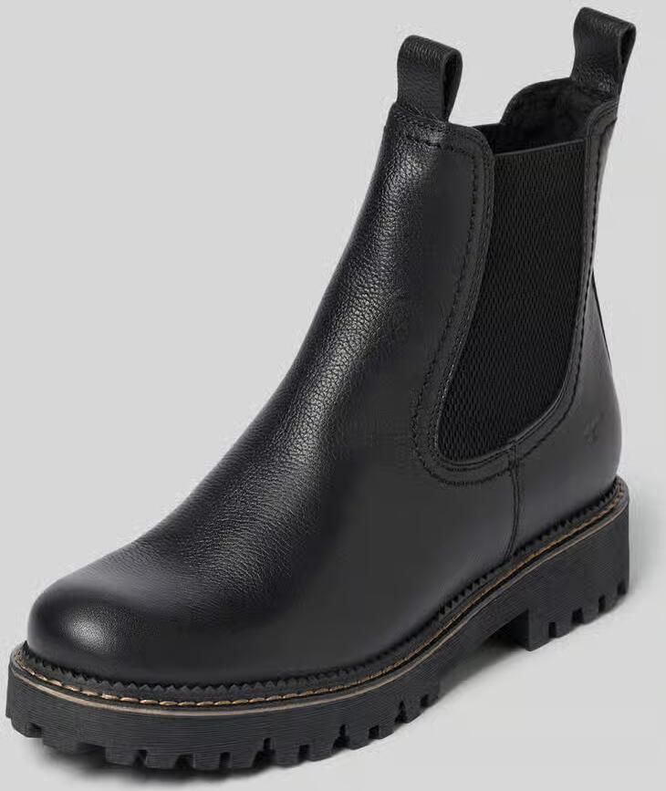 Tamaris chelsea boots van echt rundleer