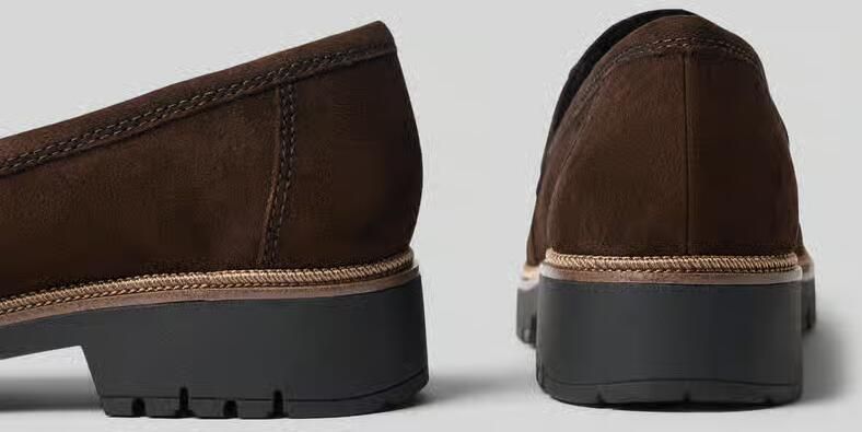 Tamaris loafers van echt leer