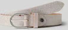 Tamaris Riem van echt leer met glitter