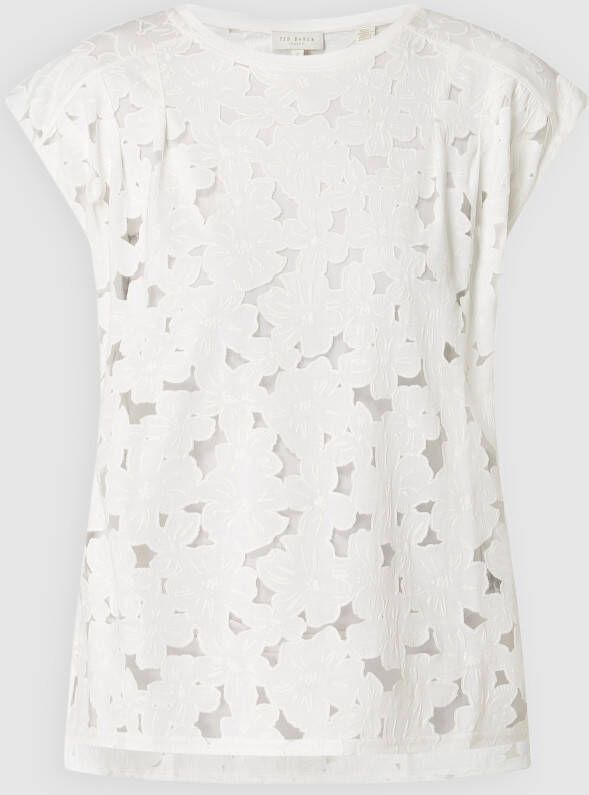 Ted Baker Blousetop met etskanteffect model 'Ericah'