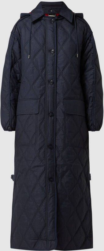 Ted Baker Gewatteerde lange jas met afneembare capuchon model 'Lillan'