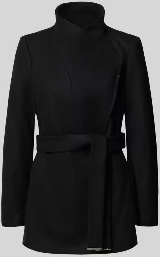 Ted Baker Lange jas van wolmix met strikceintuur model 'ROSESS'