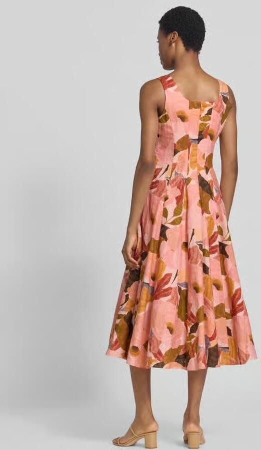 Ted Baker Midi-jurk van linnenmix model 'Shivana' - Foto 3