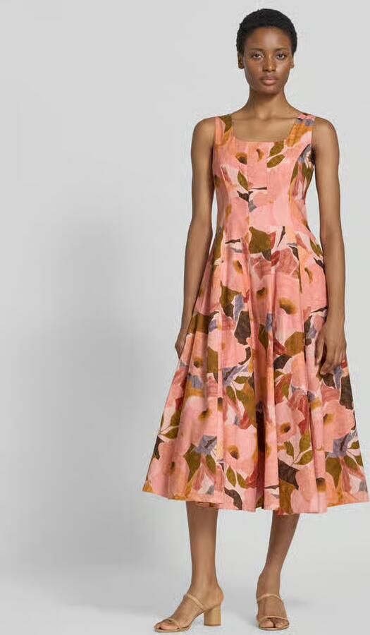 Ted Baker Midi-jurk van linnenmix model 'Shivana' - Foto 2