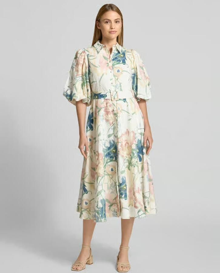 Ted Baker Midijurk van linnenmix met all-over bloemenprint - Foto 2