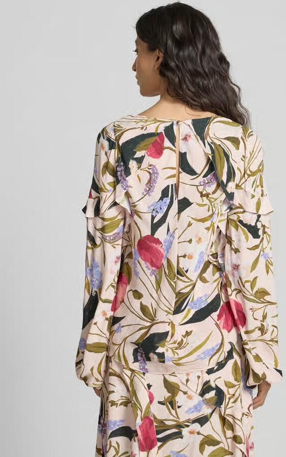 Ted Baker Regular fit blouse met V-hals model 'minasa'