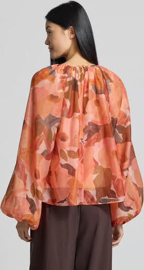 Ted Baker relaxed fit blouse met florale all-over print model 'Sabrona' - Foto 2