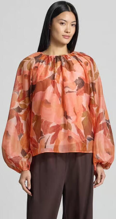 Ted Baker relaxed fit blouse met florale all-over print model 'Sabrona' - Foto 3