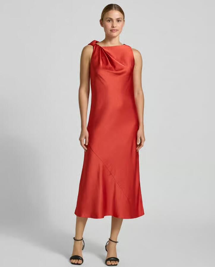 Ted Baker relaxed fit midijurk van satijn model 'Elouize' - Foto 3