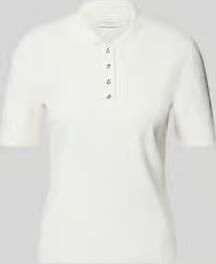 Ted Baker T-shirt van viscosemix met polokraag model 'ELBETH'