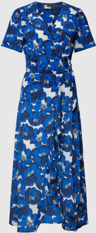 THE KOOPLES Knielange jurk van viscose in wikkellook