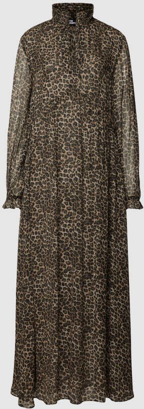 THE KOOPLES Maxi-jurk met dierenprint
