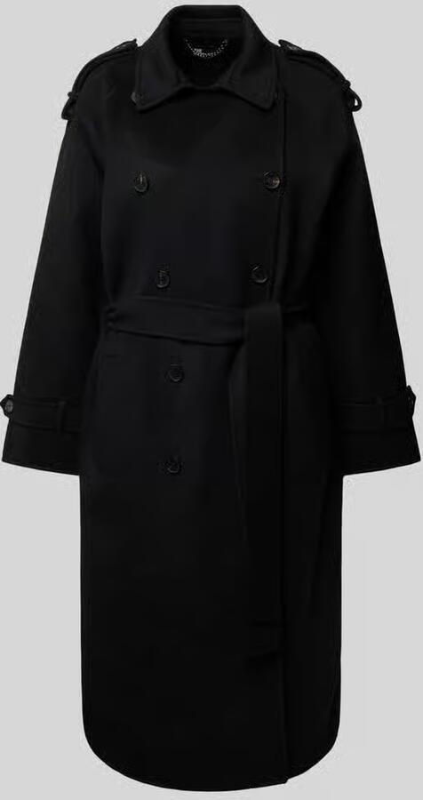 THE KOOPLES Lange wollen jas met strikceintuur - Foto 2