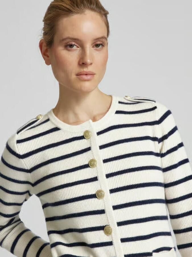 (The Mercer) N.Y. Cardigan van kasjmier met doorknoopsluiting