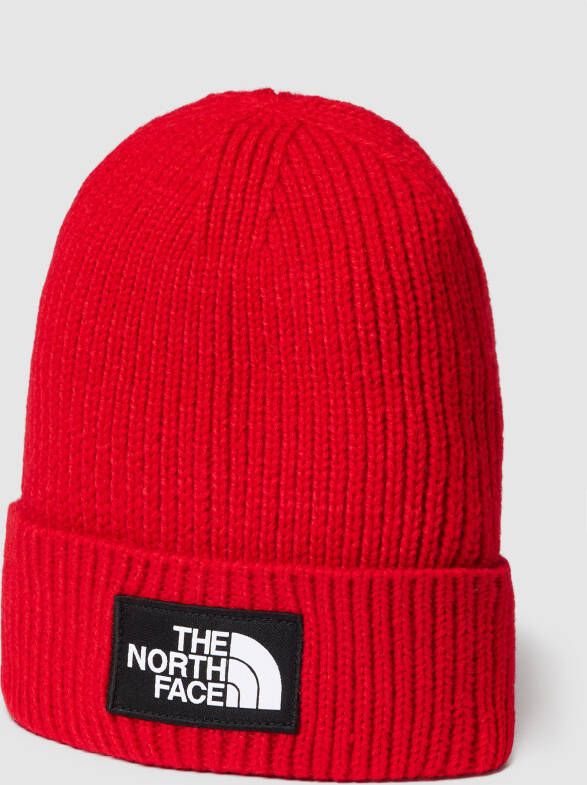 The North Face Beanie met labelpatch model 'LOGO BOX'