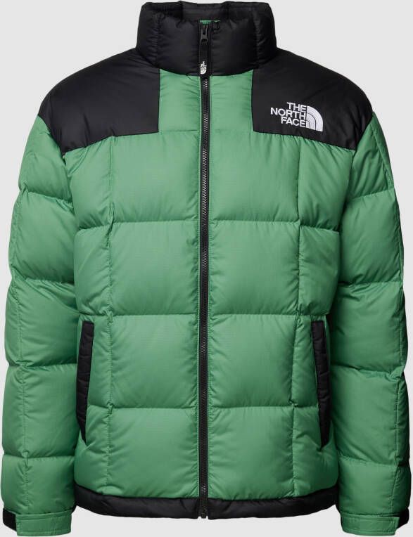 The North Face Lhotse Jas Technische Fabricage Hoge Kraag Logo Print Green Heren