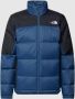 The North Face Theorth Face Logo-geborduurde Katoenen Hoodie Blue Heren - Thumbnail 1