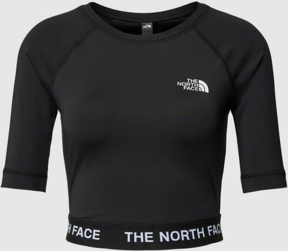 The North Face Kort shirt met lange mouwen en labeldetail