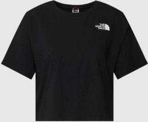 The North Face Kort T-shirt met labelprint model 'CROPPED SIMPLE DOME'