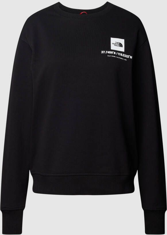 The North Face Sweatshirt met labelprint model 'COORDINATES'