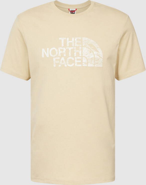 The North Face T-shirt met labelprint model 'Woodcut Dome'