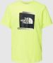 The North Face Theorth Face T-shirts and Polos Geel Heren - Thumbnail 2