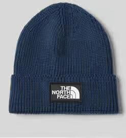 The North Face Beanie in gebreide look met logopatch model 'Box'