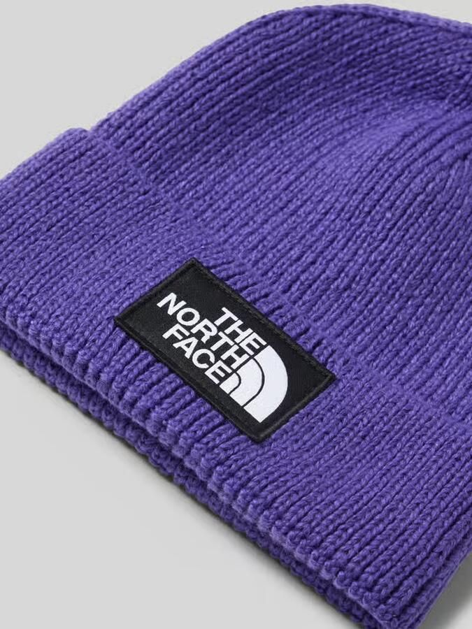 The North Face Beanie in gebreide look met logopatch model 'Box' - Foto 2