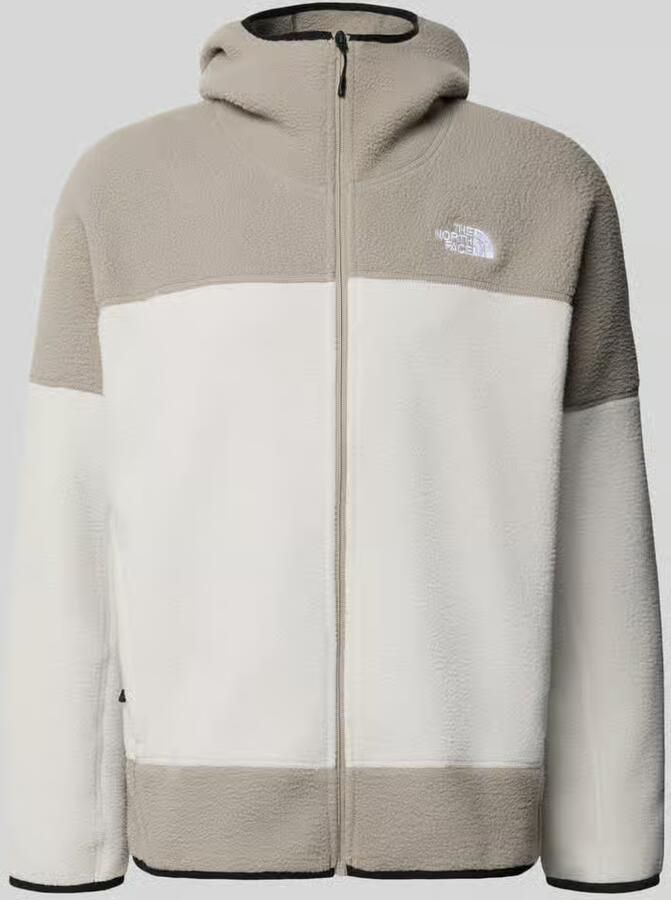 The North Face Fleecejack met capuchon en gestikt logo
