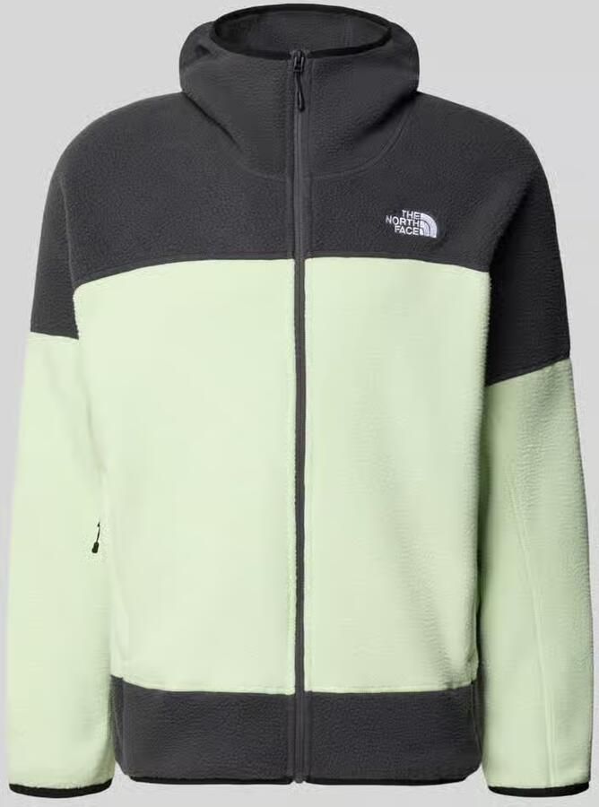 The North Face Fleecejack met capuchon en gestikt logo