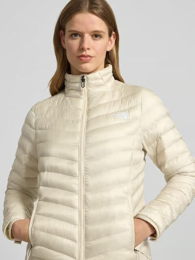 The North Face Gewatteerde jas met opstaande kraag en labelstiksel