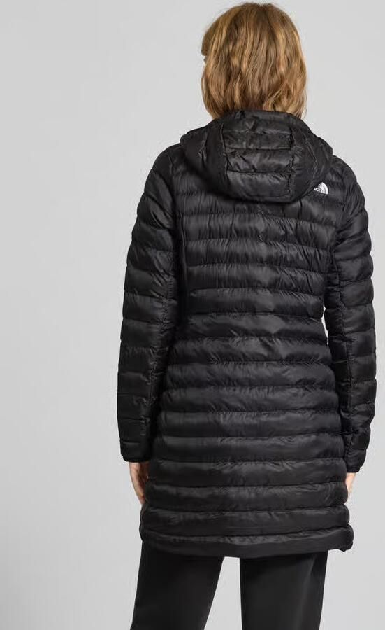 The North Face Gewatteerde lange jas met logostitching model 'Huila'